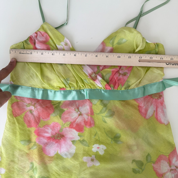Vintage Y2K Babydoll Top Medium Cami Floral Fairy 100% Cotton Coquette Romantic - Picture 11 of 11